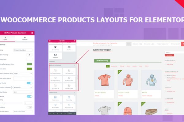 Noo Products Layouts For Elementor Has Released