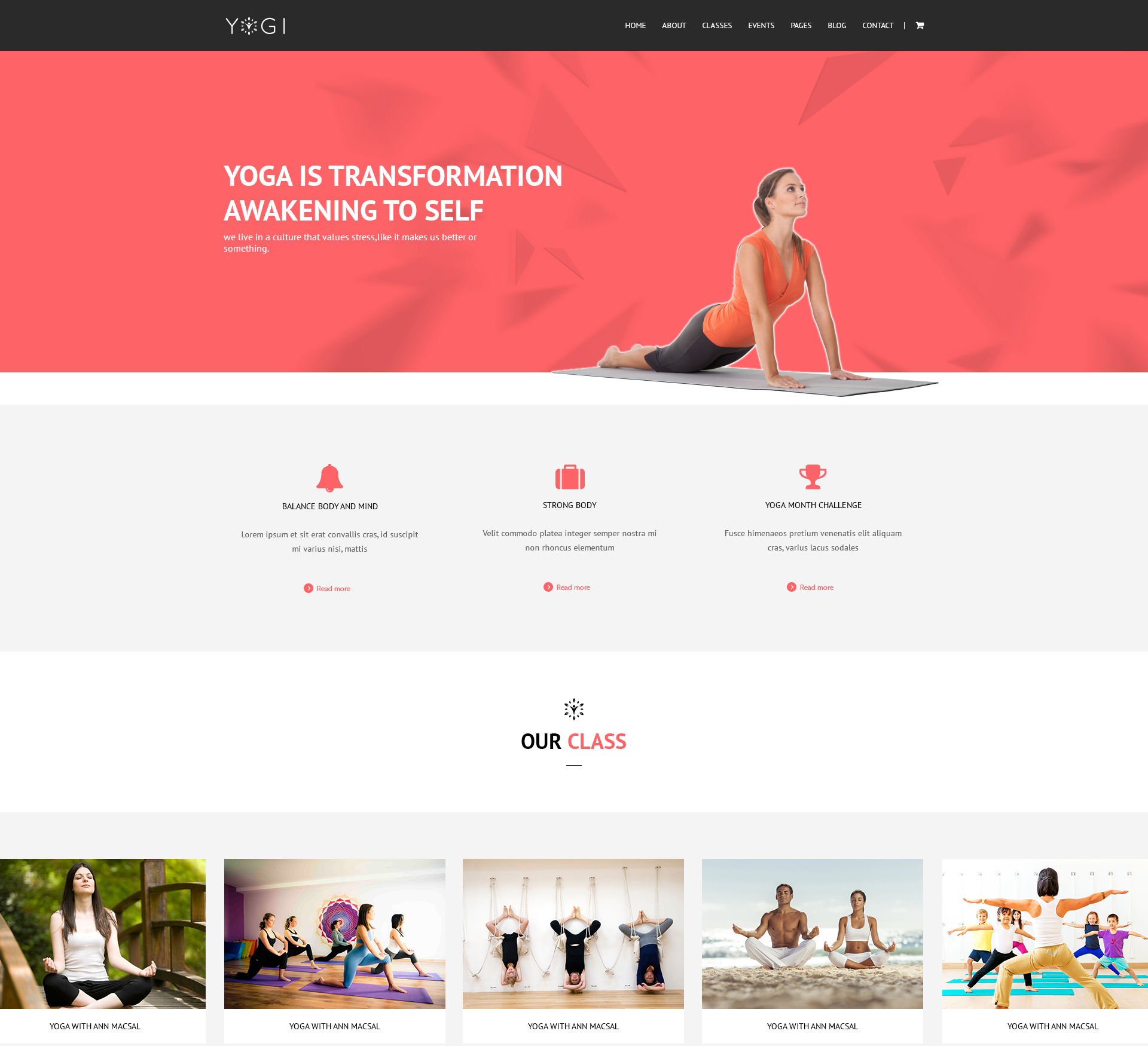 yoga wordpress theme